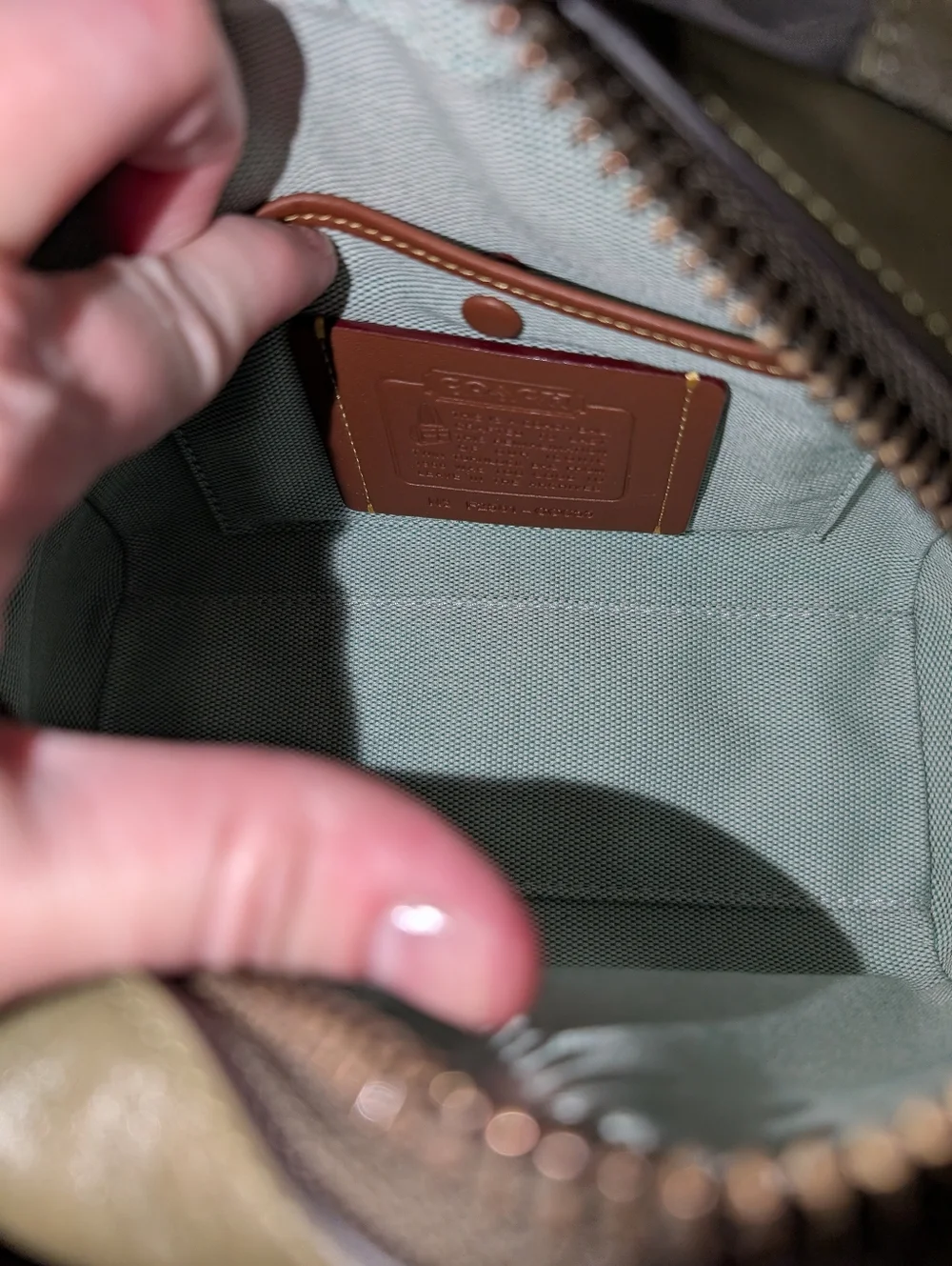 Coach Twin Turn-Lock Handbag - Picture 5 of 7